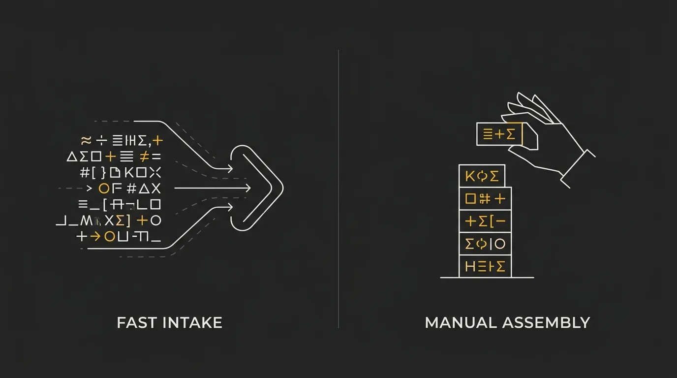 The processing difference between input and output tokens