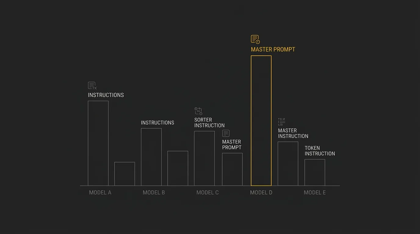 A visual representation of the token-to-cost relationship for complex system prompts
